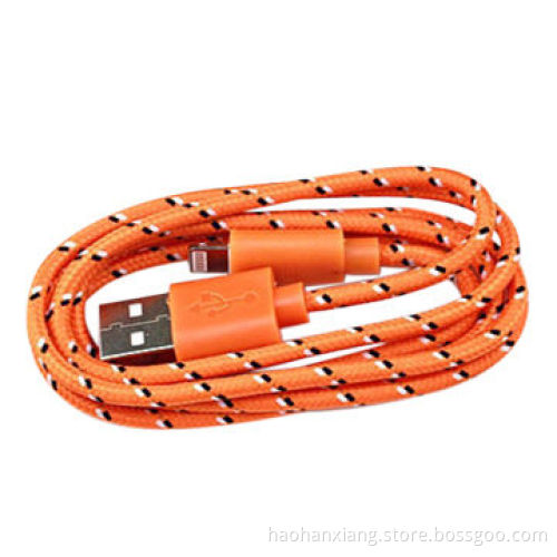 China Factory Low Price Round Fabric Wire for iPhone 5/5S